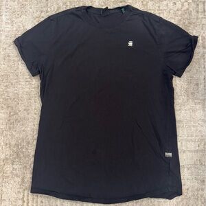 G-Star Short Sleeve Crew Tee in Black with Subtle Logo